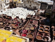 Sampling the sights and smells of the ancient tanning pits in Fès